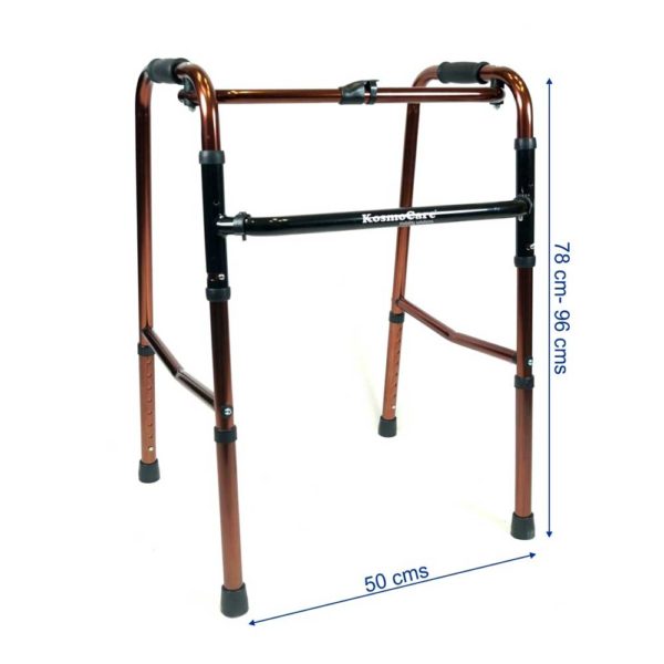 Buy KosmoCare Height Adjustable Reciprocal Folding Walker 1 at