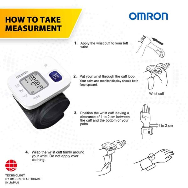 OMRON, Wrist Blood Pressure Monitor HEM 6181