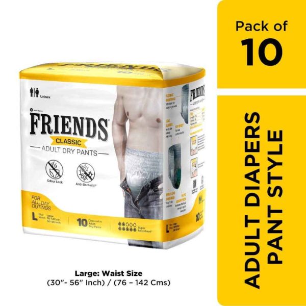 Friends Adult Diaper | Buy leakproof Adult Diapers Online | 60PlusIndia