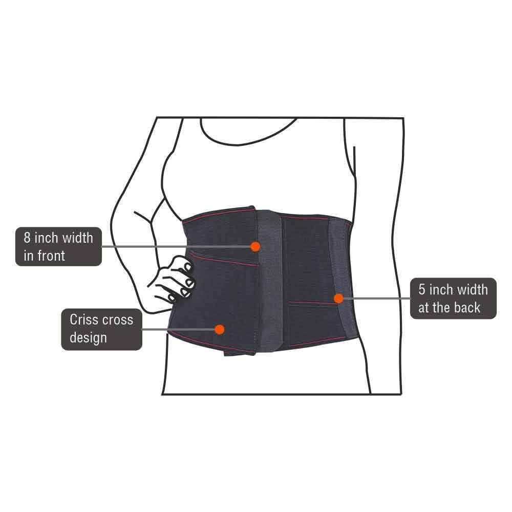 Buy TYNOR TUMMY TRIMMER/ABDOMINAL BELT ( 9INCH/23CM SLIMMING - MEN