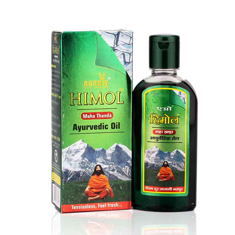 Buy Agrow Ayurveda Himol Maha Thanda Ayurvedic Hair Oil 200ml (Pack of 2) at lowest price