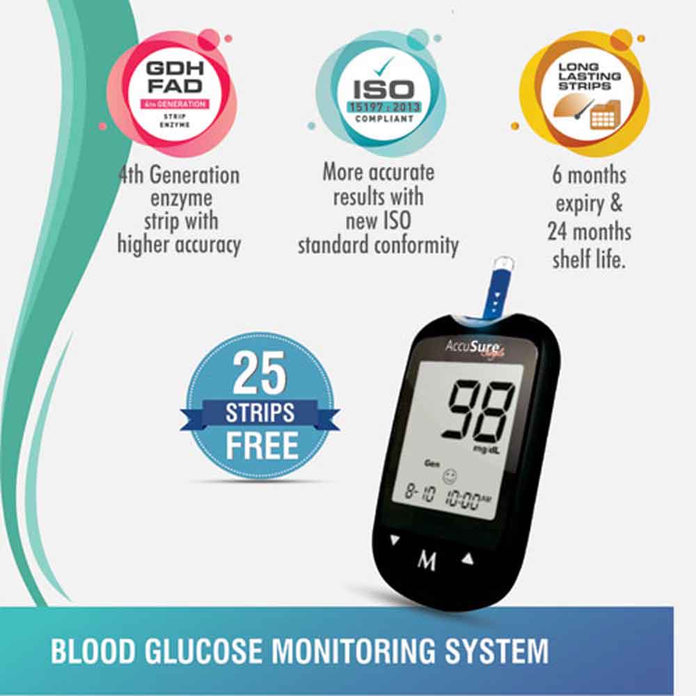 accusure simple 4th generation blood glucose monitoring system