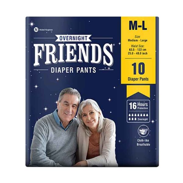 Friends Overnight Adult Diaper Pants Medium size